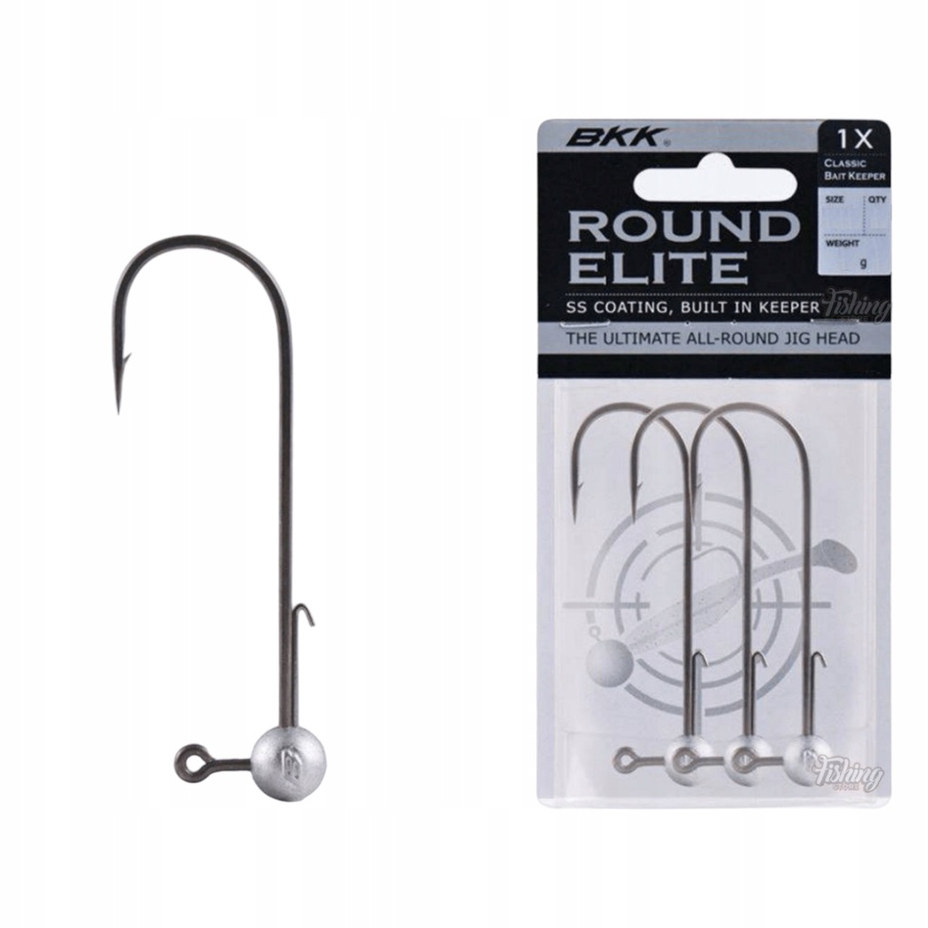BKK Round Elite Classic Bait Keeper 5g 3/0 3szt. Główki jigowe