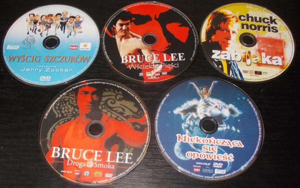 5 filmów DVD Bruce Lee Chuck Norris, Wyścig szczur