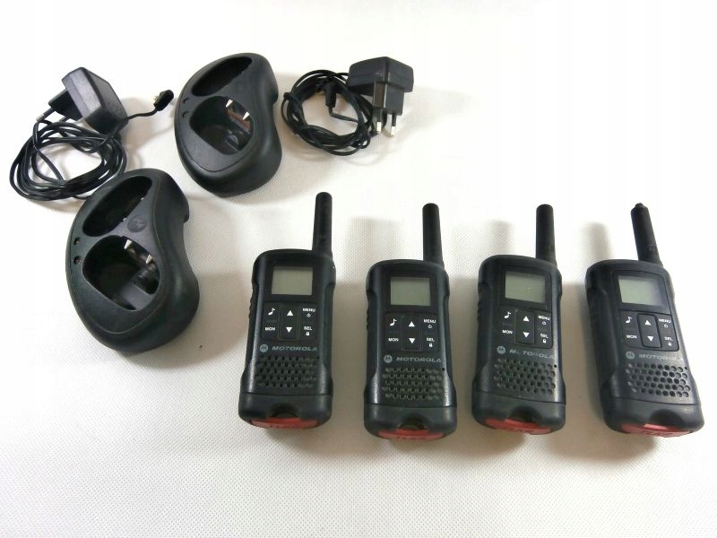 KRÓTKOFALÓWKI MOTOROLA T60-4SZT+2 STACJE ŁADUJĄCE