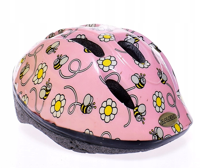 6098-20 ...d#k KASK ROWEROWY KWIATY PSZCZOLKI 52cm