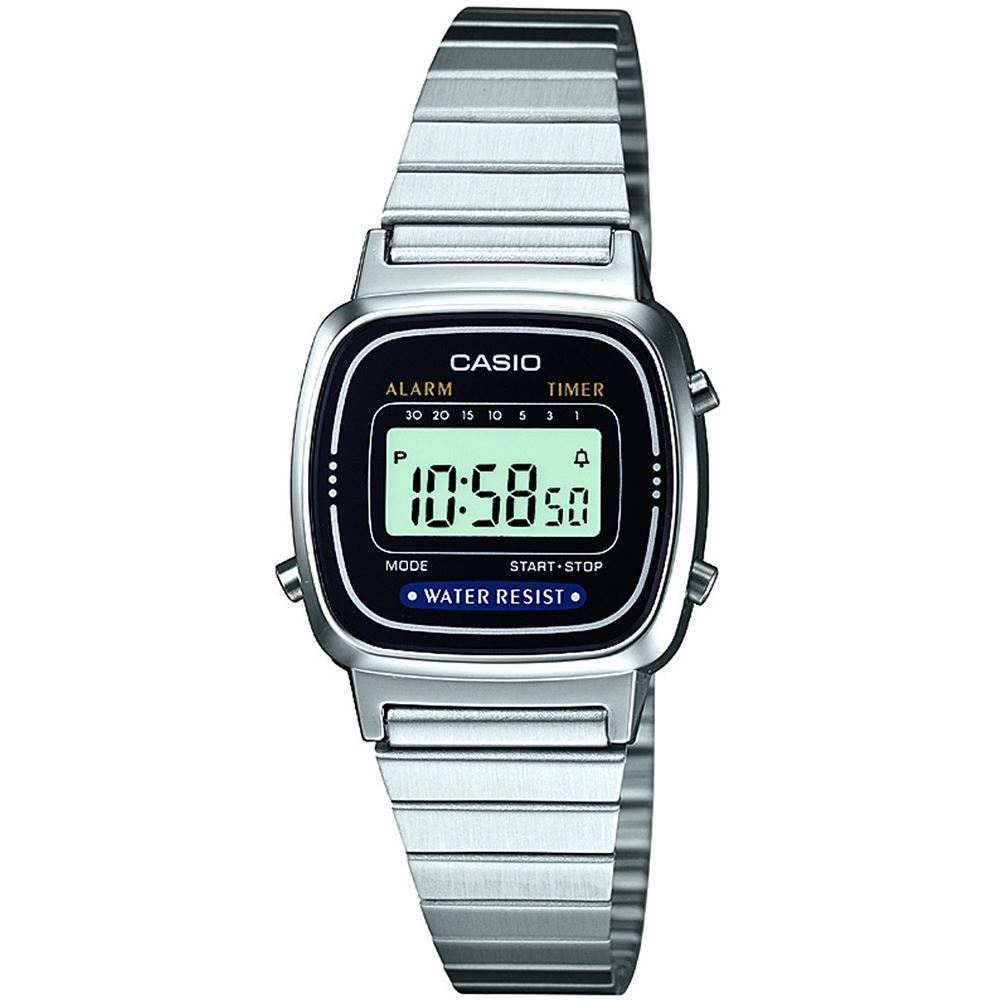 Zegarek CASIO LA-670WEA-1EF damski stoper alarm