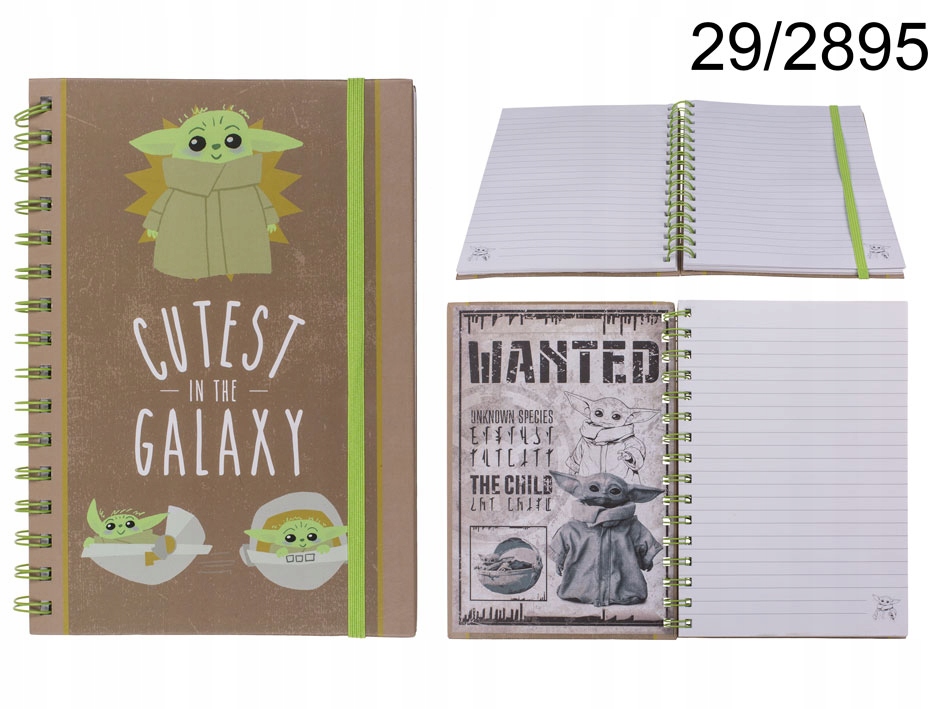 Notes spiralny Star Wars Mandalorianin- produkt licencyjny