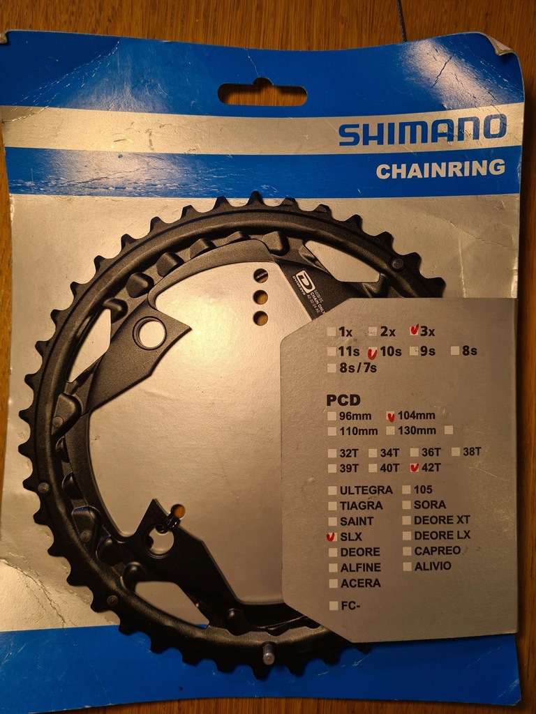 Shimano SLX - Zębatka 42 z, BCD 104