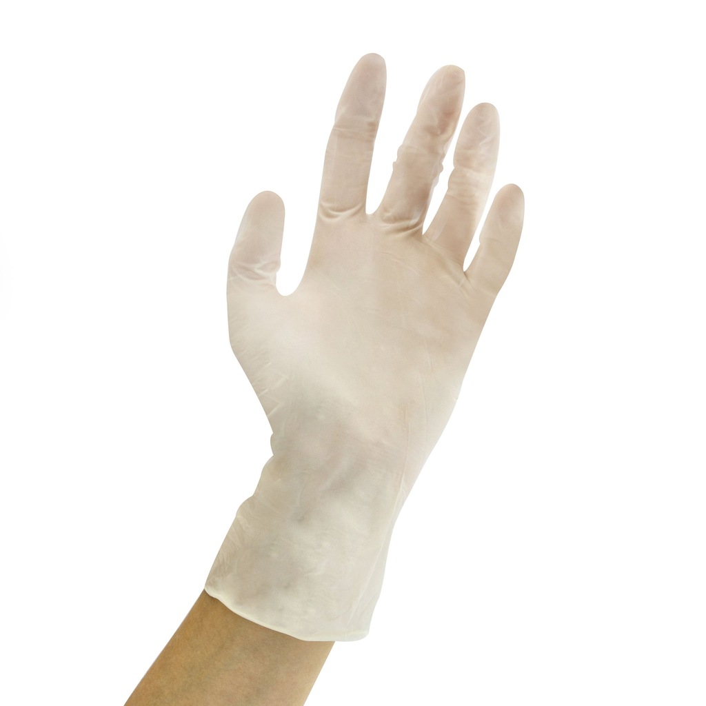 RĘKAWICE rękawiczki LATEKSOWE jednorazowe S 100szt