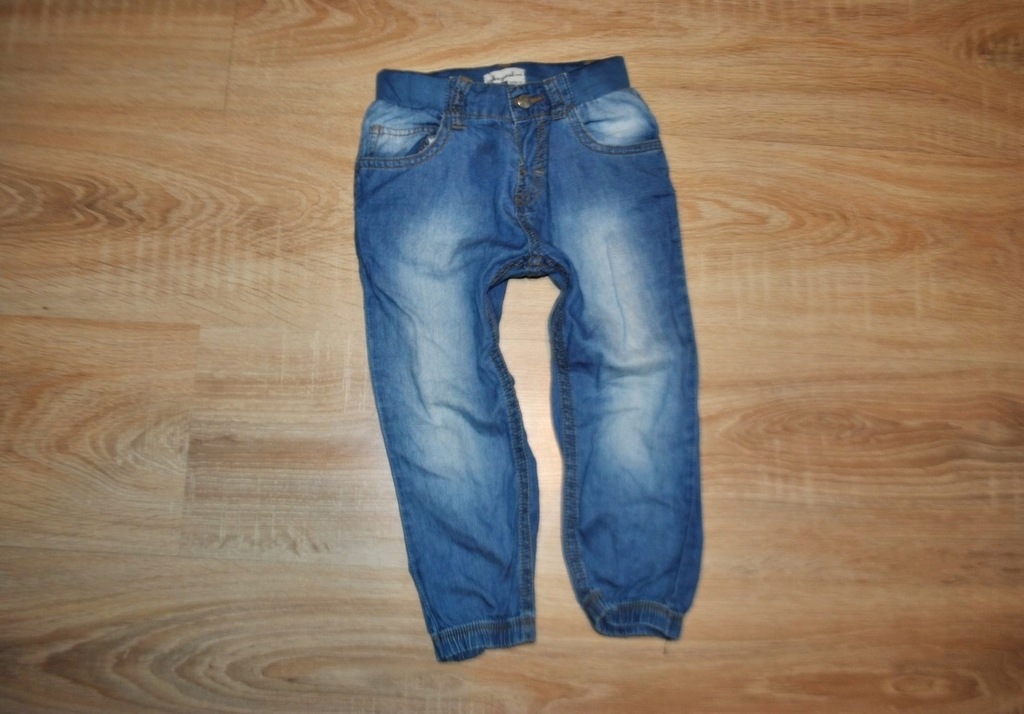 MAYORAL miękkie spodnie PUMPY jeansy GUMA 92 BDB