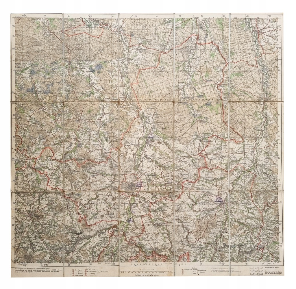 Mapa Kreis Gorlitz Gorlice 1: 100 000