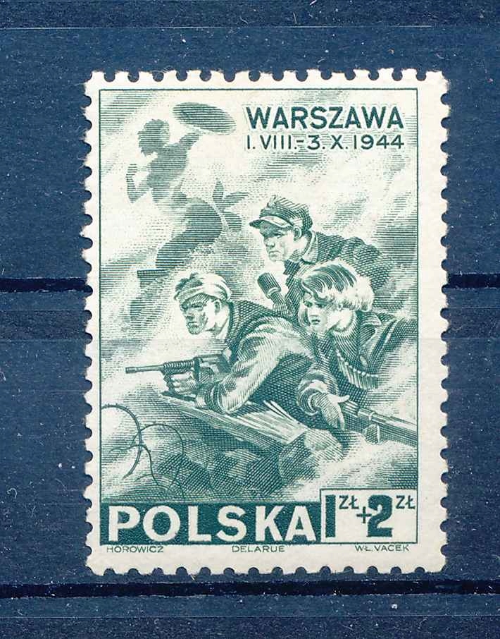 1943 WYDANIE LONDYŃSKIE, POWSTANIE WARSZAWSKIE, Fi.338 U **