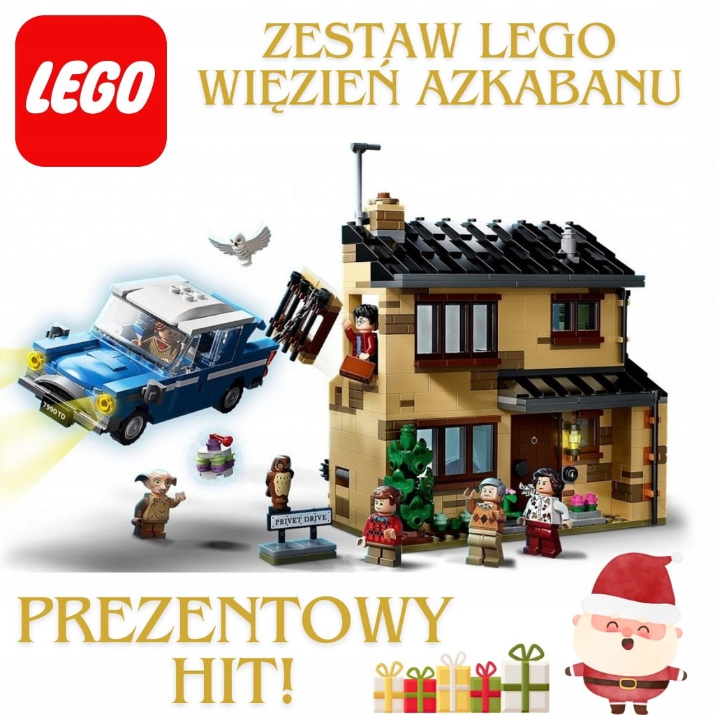 ZESTAW KLOCKÓW LEGO HARRY POTTER PRIVET DRIVE IDEALNY NA PREZENT!!!!!
