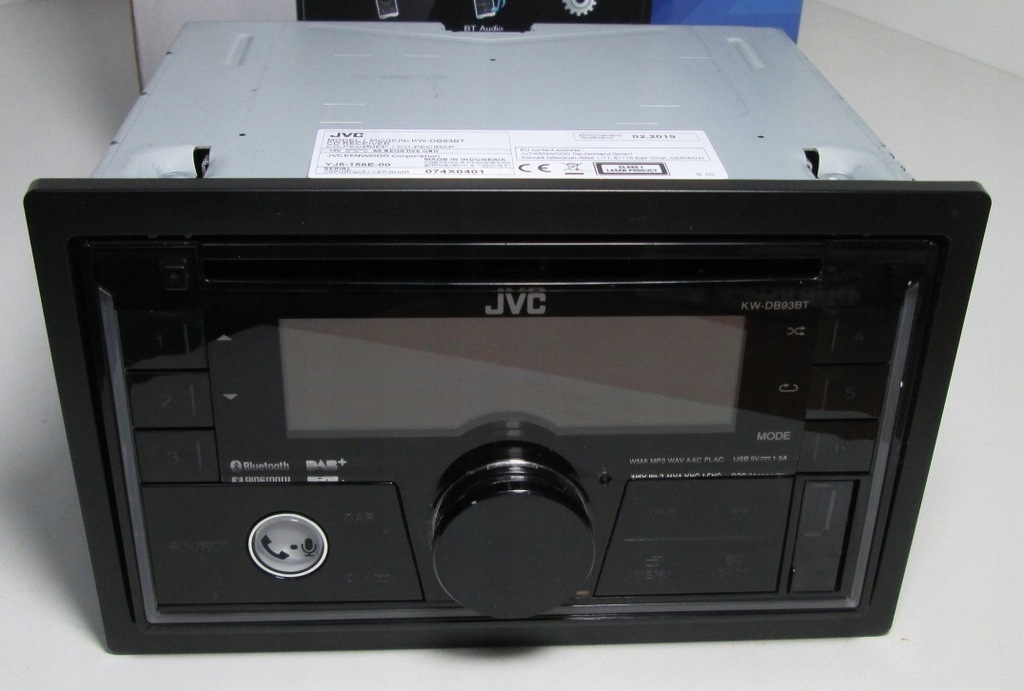 Radioodtwarzacz JVC KW-DB93BT 2-DIN BLUETOOTH