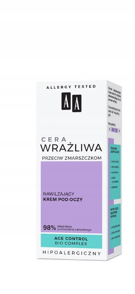 AA Cera Wrażliwa p/zmarszczkom kr. nawilż. p/oczy