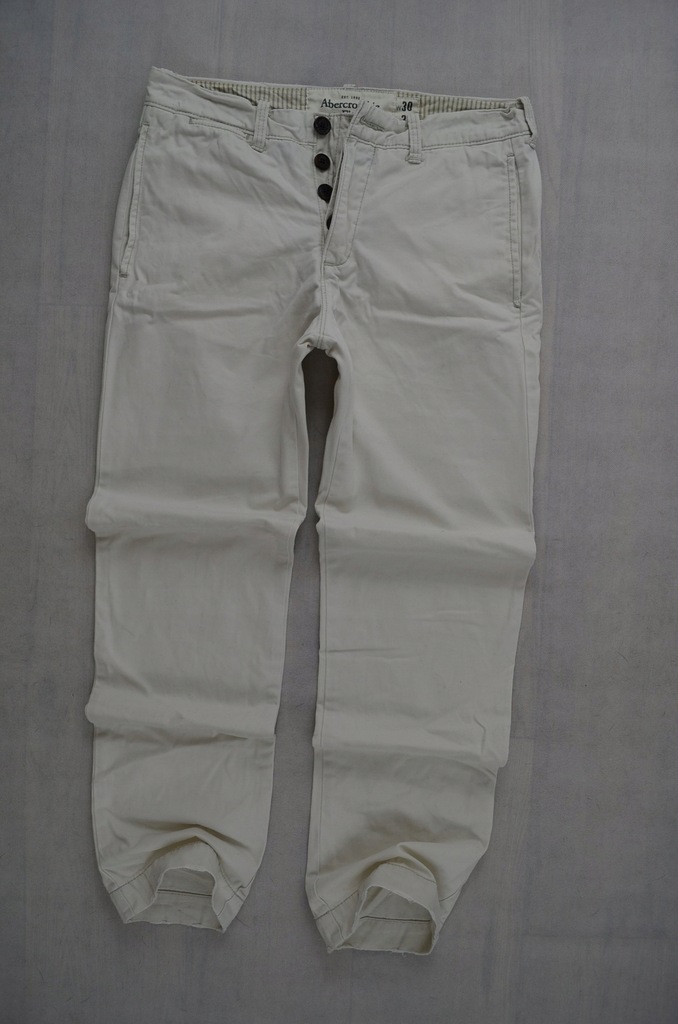 ABERCROMBIE & FITCH SPODNIE CHINO 81 cm*30/32*