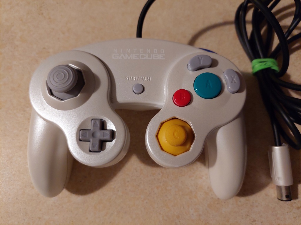 Kontroler Pad Nintendo Gamecube / biały - perła