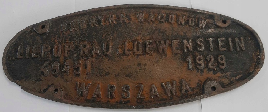 TABLICZKA zn. LILPOP RAU i LOEWENSTEIN 49451/1929 11386514932