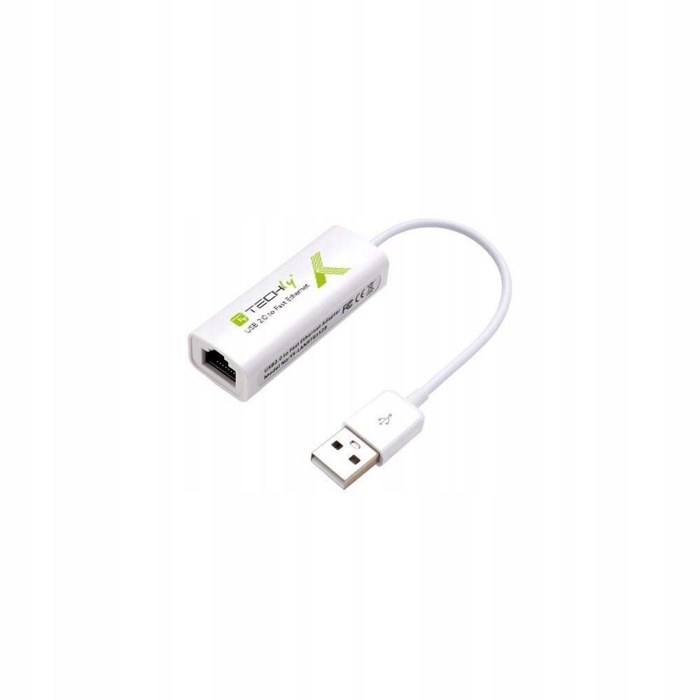 Kabel adapter / karta sieciowa Techly USB-A / RJ45 10/100Mbps