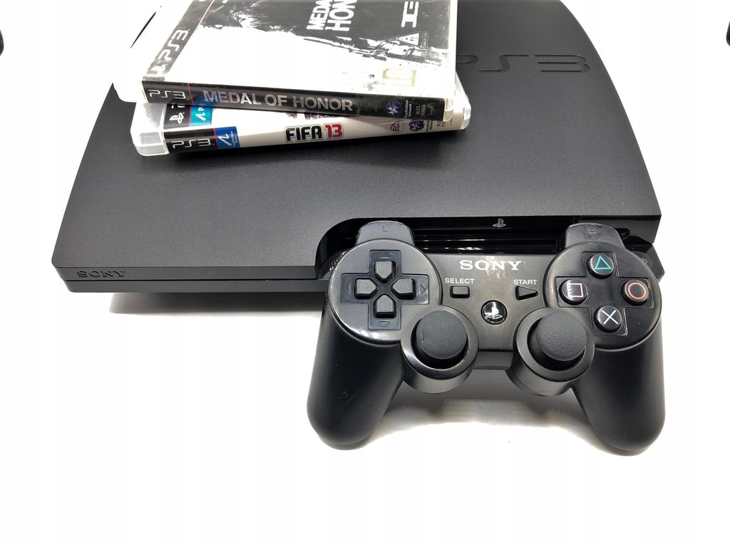 Konsola Sony Playstation 3 Slim 160 GB Pad 2 gry