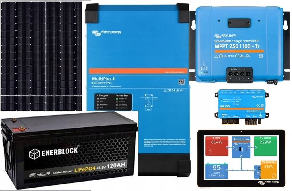 ELEKTROWNIA SOLARNA VICTRON ENERGY MAGAZYN ENERGII 12935692620