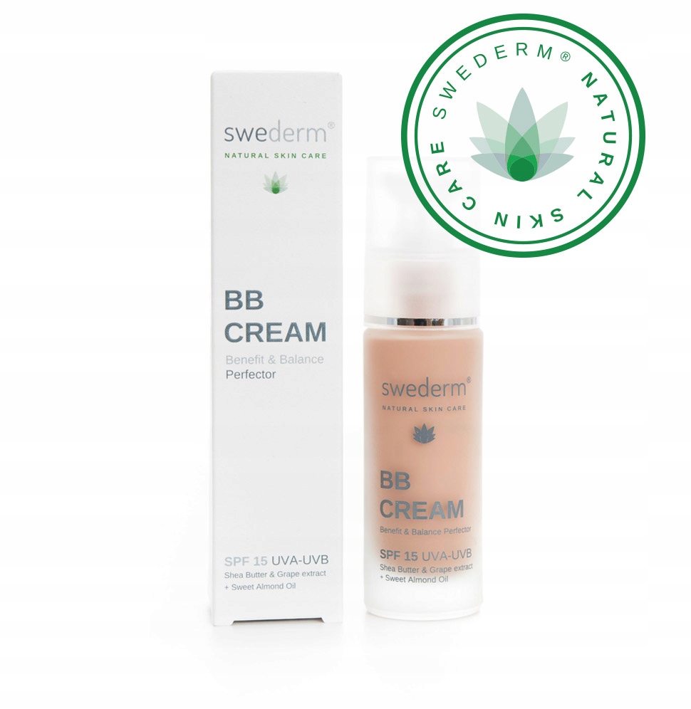 SWEDERM BB Cream 99% naturalnych składników SPF15
