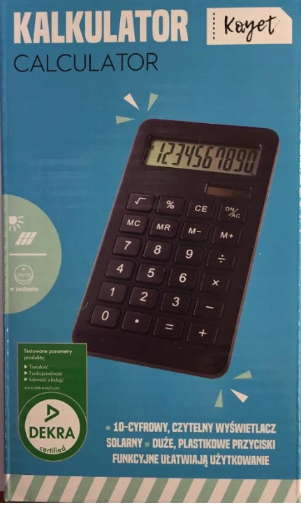 Kalkulator KAYET Czarny 10-cyfrowy