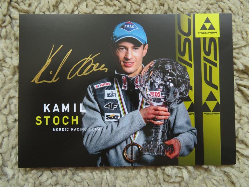 Kamil Stoch karta z autografem