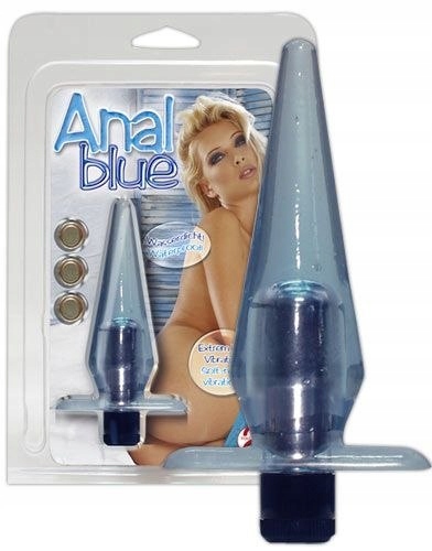 KOREK ANALNY Z WIBRACJAMI ANAL BLUE 11 CM