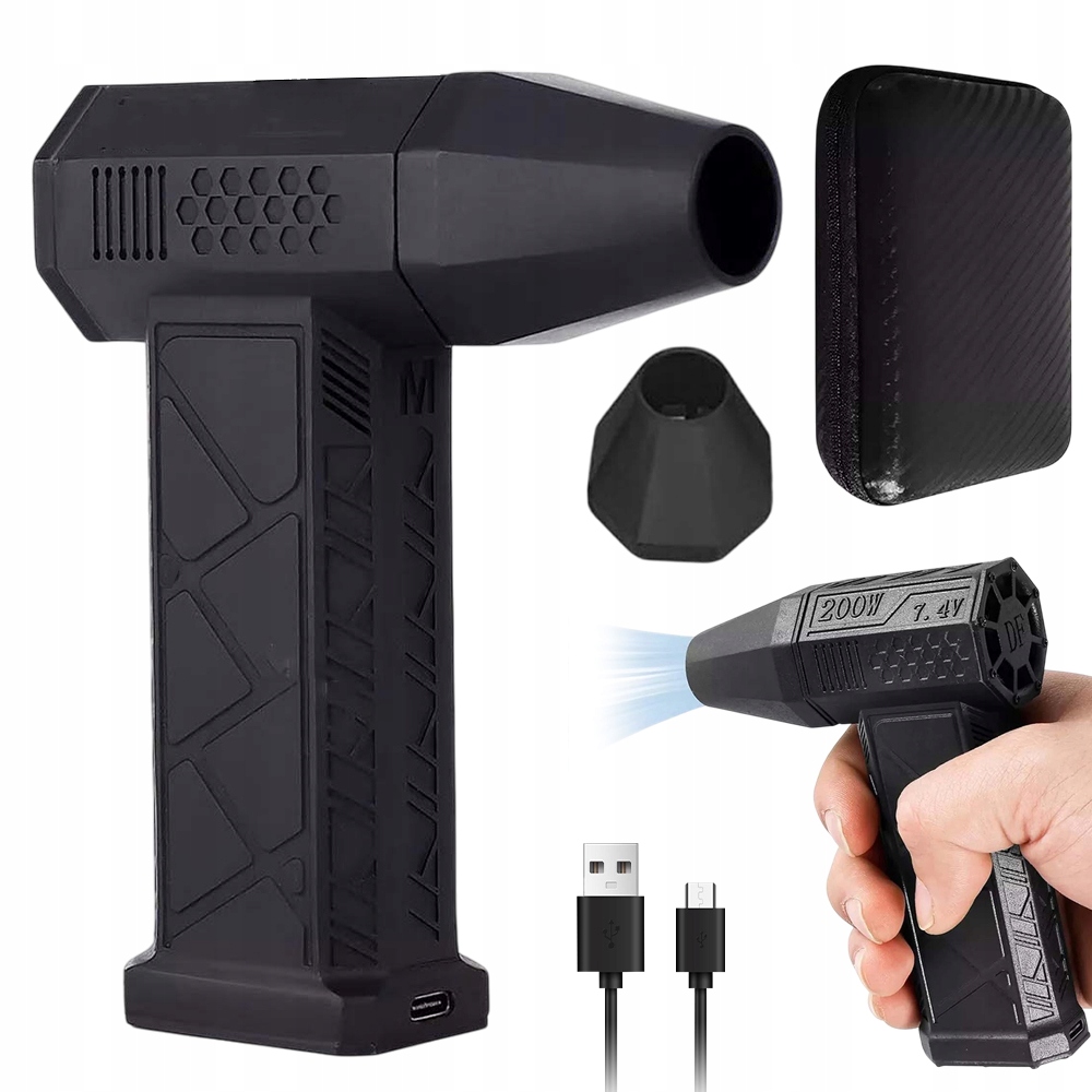 MINI DMUCHAWA TURBO 130000 RPM Z ŁOŻYSKAMI WYSOKIEJ PRĘDKOŚCI I 8000 MAH