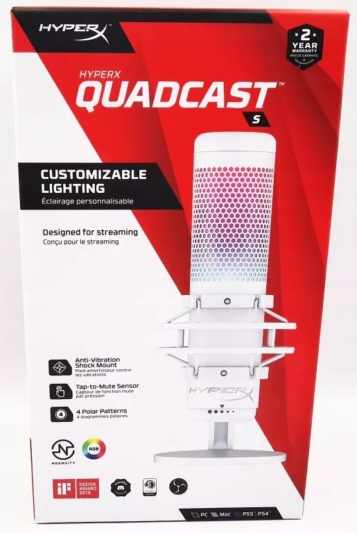 MIKROFON QUADCAST S WHITE