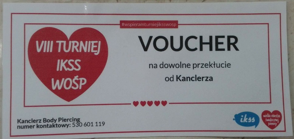 Voucher na dowolne przekłucie Kanclerz Piercing!