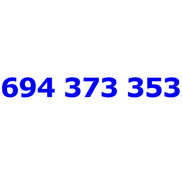 694 373 353 T-mobile Złoty łatwy Numer Telefonu Karta SIM Starter na kartę