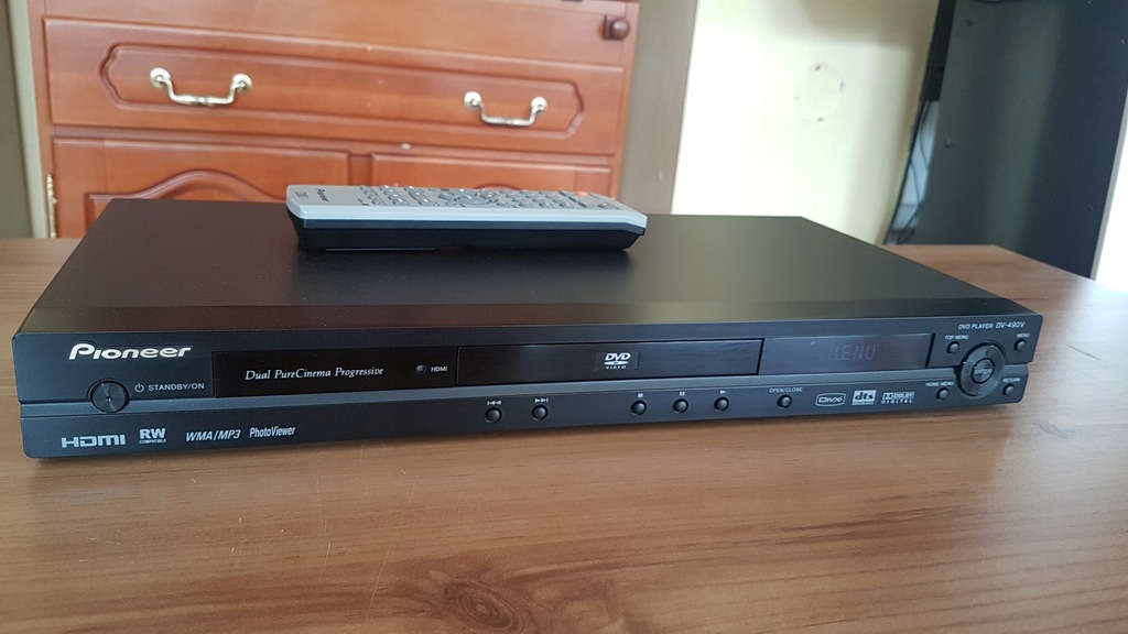 PIONEER DV490V DivX Hdmi DVD CD MP3 Pilot! 7791288746 oficjalne