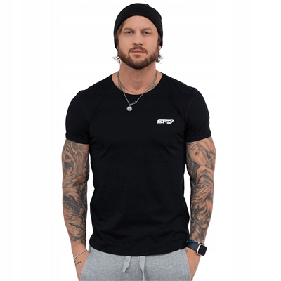 SFD WEAR MĘSKI T-SHIRT PREMIUM BLACK XL KOSZULKA TRENINGOWA TRENING SPORT