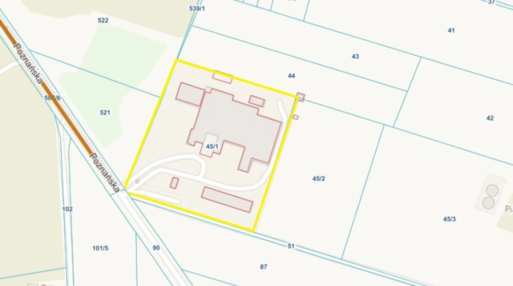 Komercyjne, Ostroróg, 5736 m²