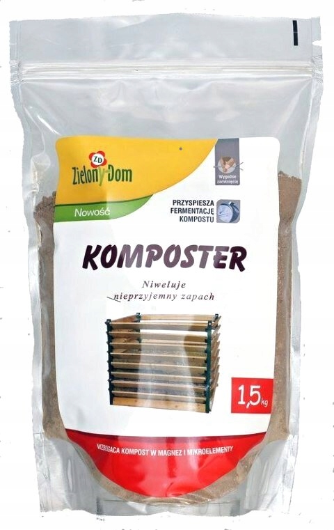 Komposter nawóz w proszku do przyspieszania kompostowania 1,5kg 5m3 worek