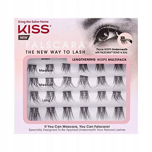 KISS FALSCARA LASH ADHESIVE EYELASHES - VARIANT: WISP MULTI 01