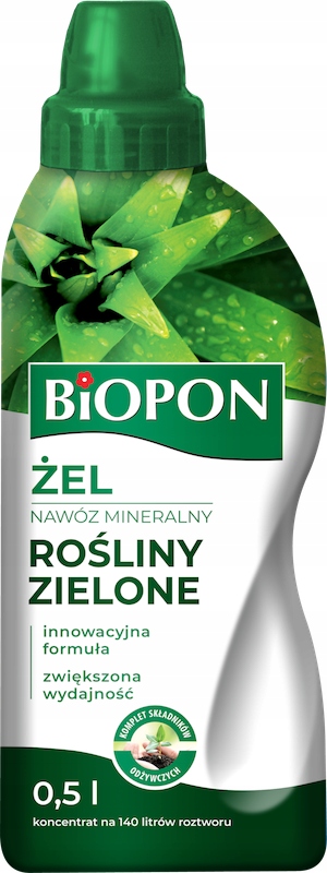 Wydajny żel do roślin zielonych Biopon nawóz 0,5 l