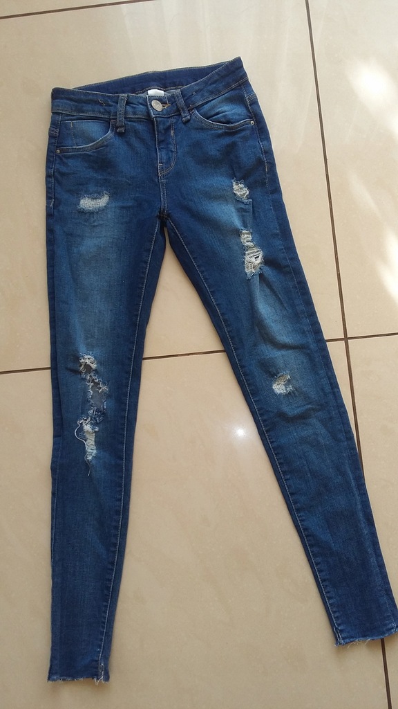 SPODNIE JEANSY SKINY C&A ROZM 158/164 JAK NOWE