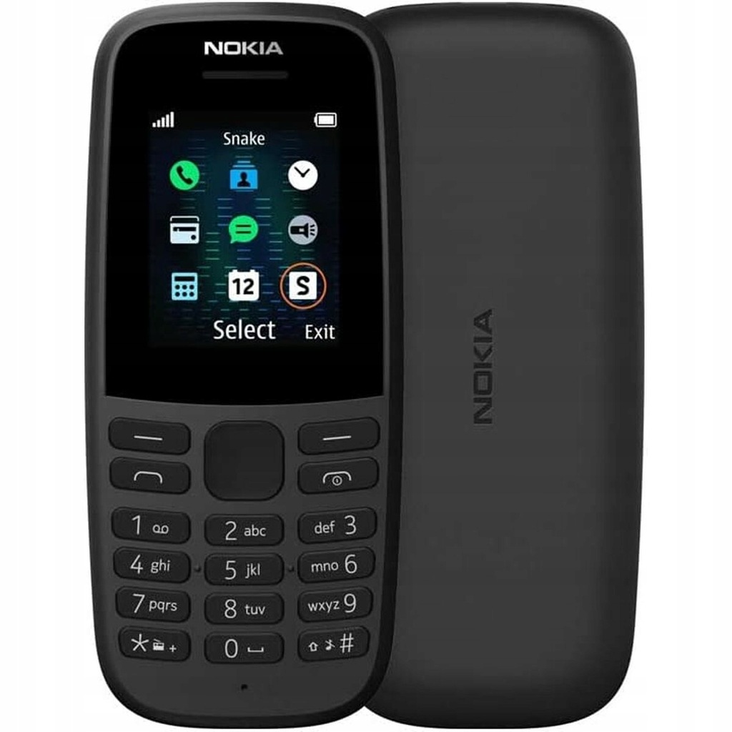 Telefon komórkowy Nokia 105SS Czarny 1,8&quot;