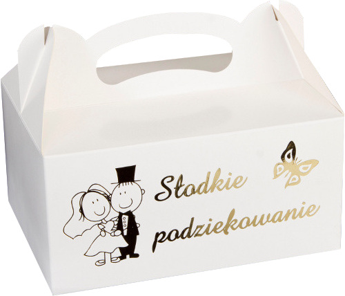 PUDEŁKO PUDEŁKA Na Ciasto Weselne PARA MŁODA