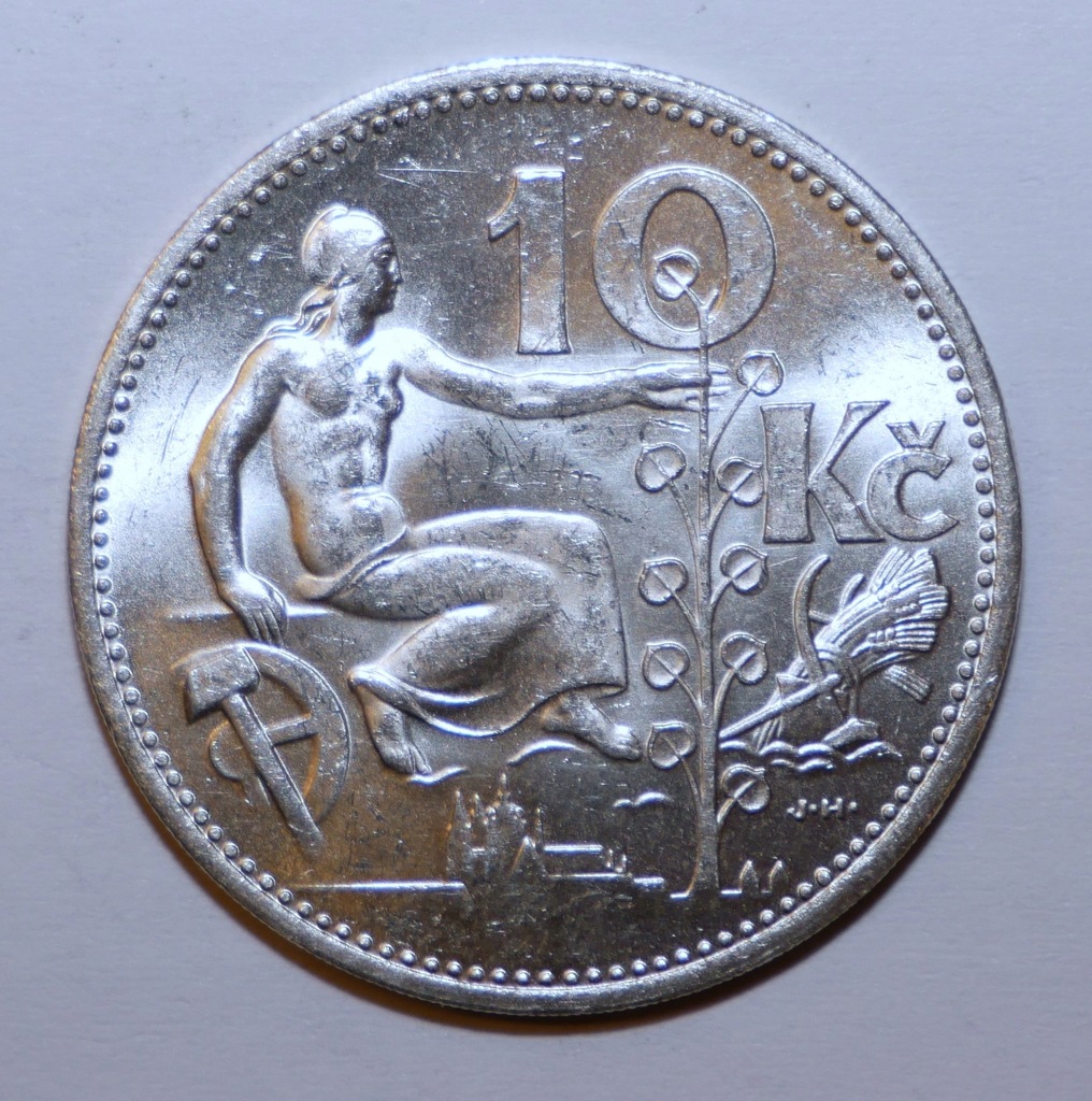 Czechosłowacja 10 koron 1932 stan I