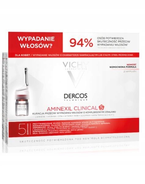 Vichy Dercos Aminexil Clinical ampułki 21szt