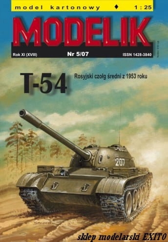 MODELIK 0705 - 1:25 T-54