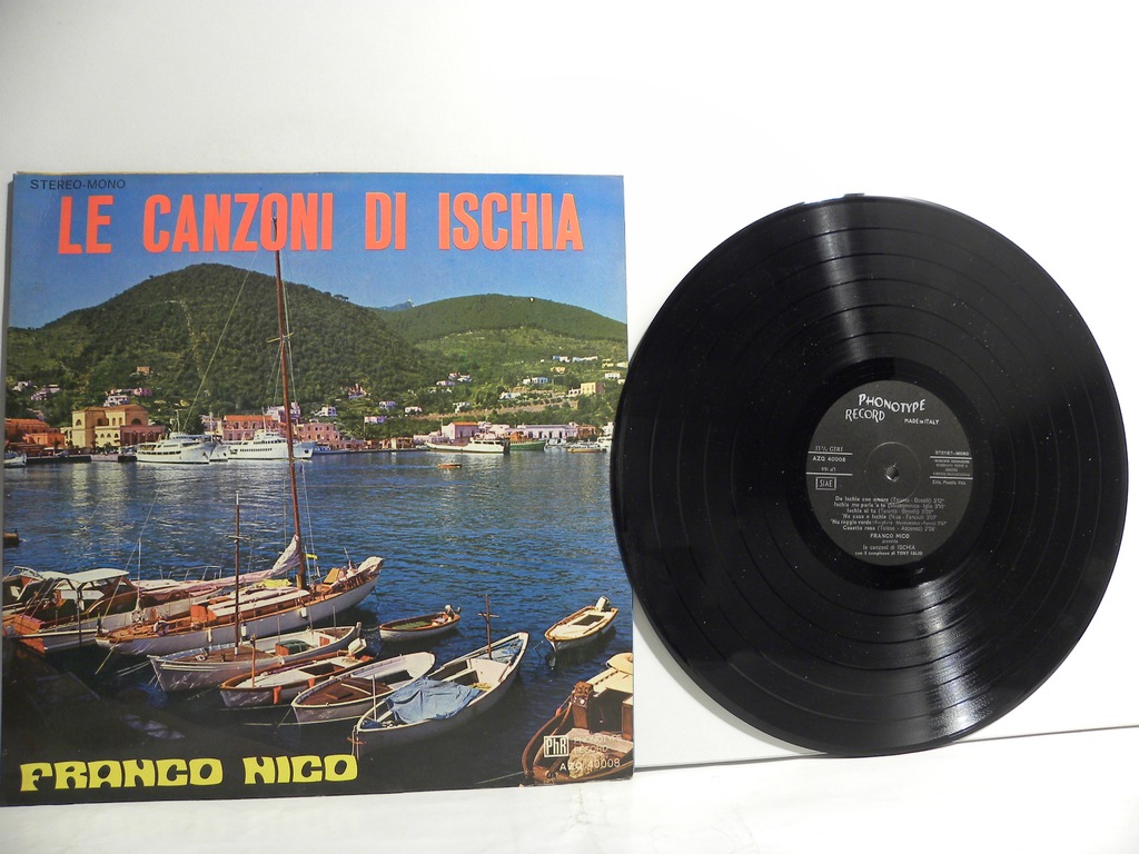 LP LE CANZONI DI ISCHIA PHONOTYPE RECORD ITALY VG-