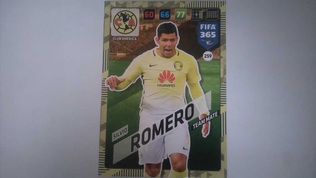 panini fifa 365 2018 CLUB AMERICA ROMERO NR 259