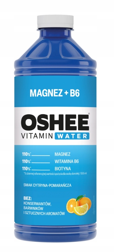 OSHEE Vitamin Water magnez + B6 cytryna - pomarańcza 1100 ml