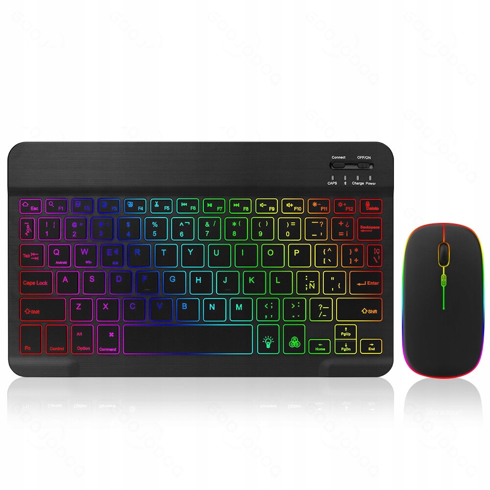 10 Inch Backlit Wireless Keyboard And Mouse Set For IOS Android Windows