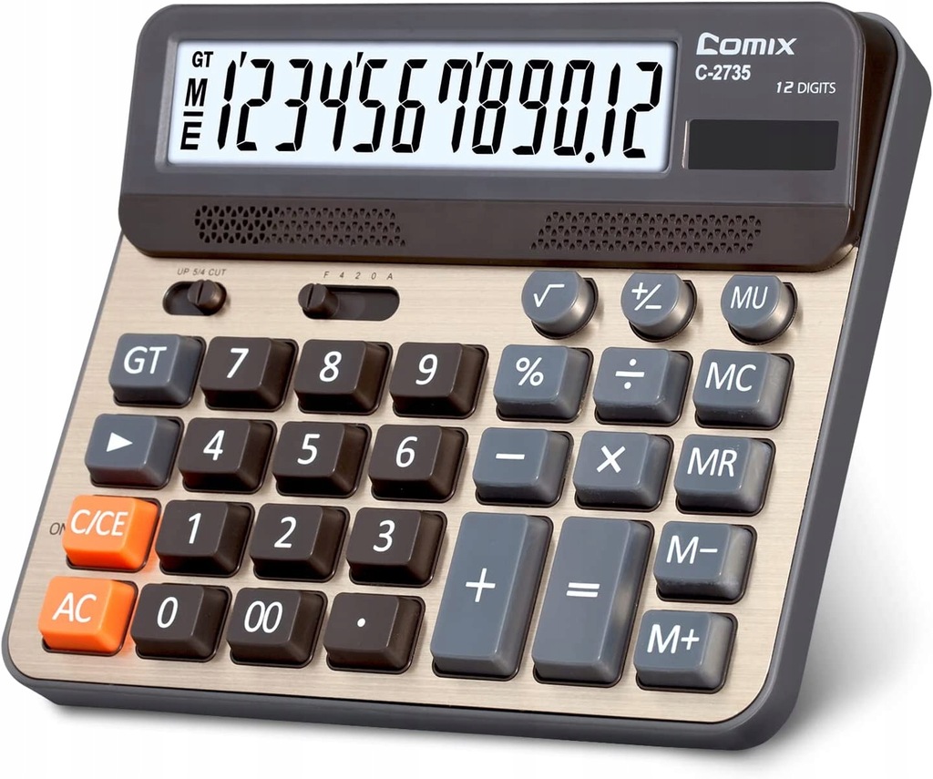 Kalkulator biurkowy Comix, duże klawisze komputero
