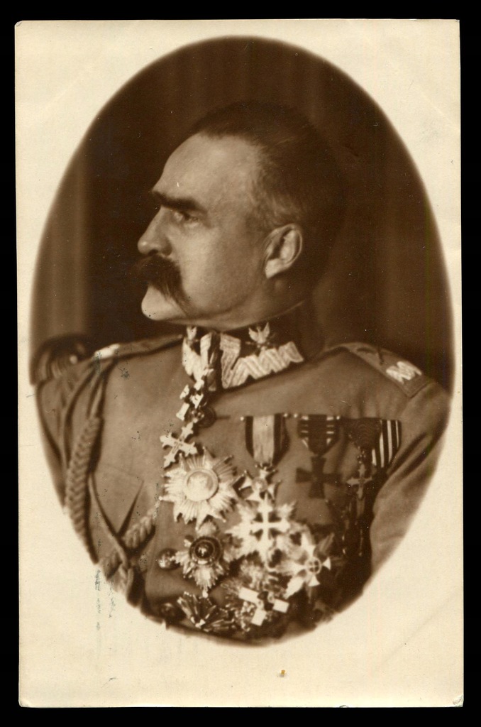 II RP Pocztówka z Józefem Piłsudskim 1925 r.
