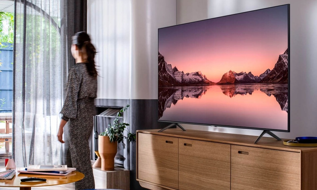 Как выглядит телевизор 43 дюйма фото Купить 55-дюймовый QLED-телевизор Samsung QE55Q64TA Smart TV: отзывы, фото и хар