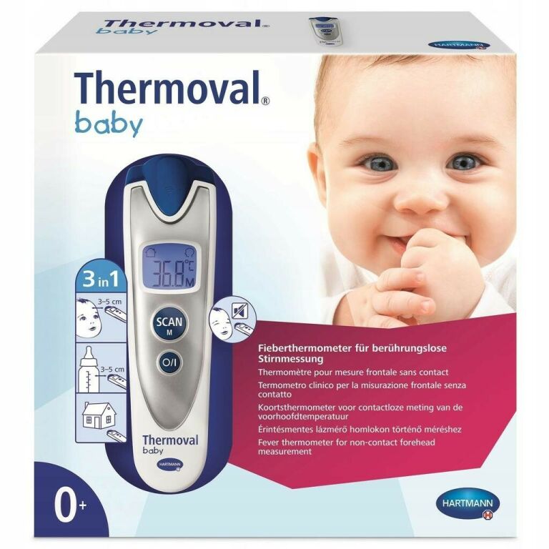 TERMOMETR BEZDOTYKOWY HARTMANN THERMOVAL BABY 3W1