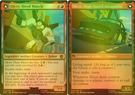 MTG Slicer, Hired Muscle//Slicer, High-Speed Antagonist, V.1 FOIL(BOT) - NM