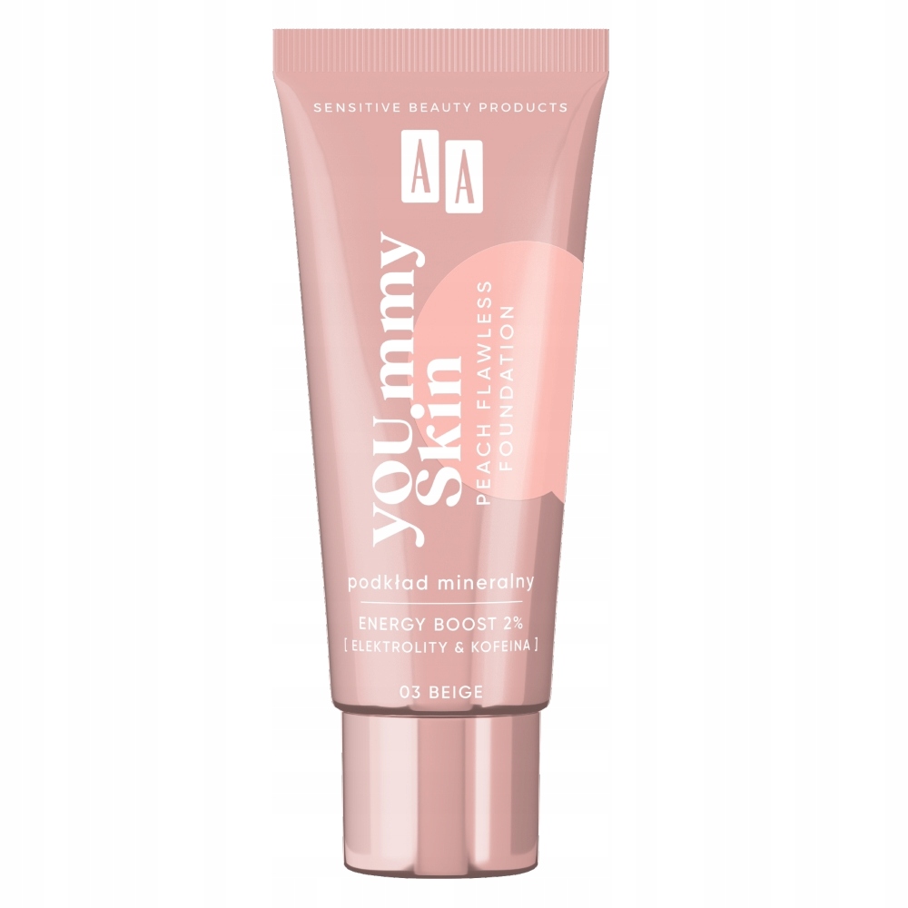 AA YOU.mmy Skin Peach Flawless Foundation podkład mineralny 03 Beige 30 P1